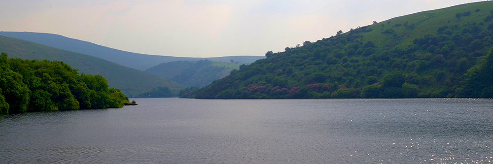 Landscape photograph of Meldon reservoir on Dartmoor