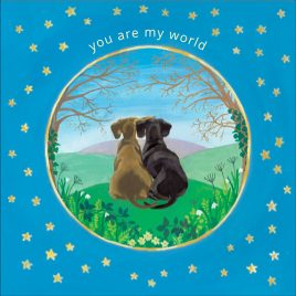 You Are My World Anniversary Card